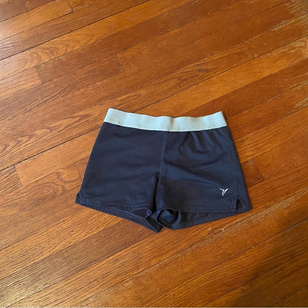 Old Navy Dark Blue Athletic Shorts with Light Gray Waistband